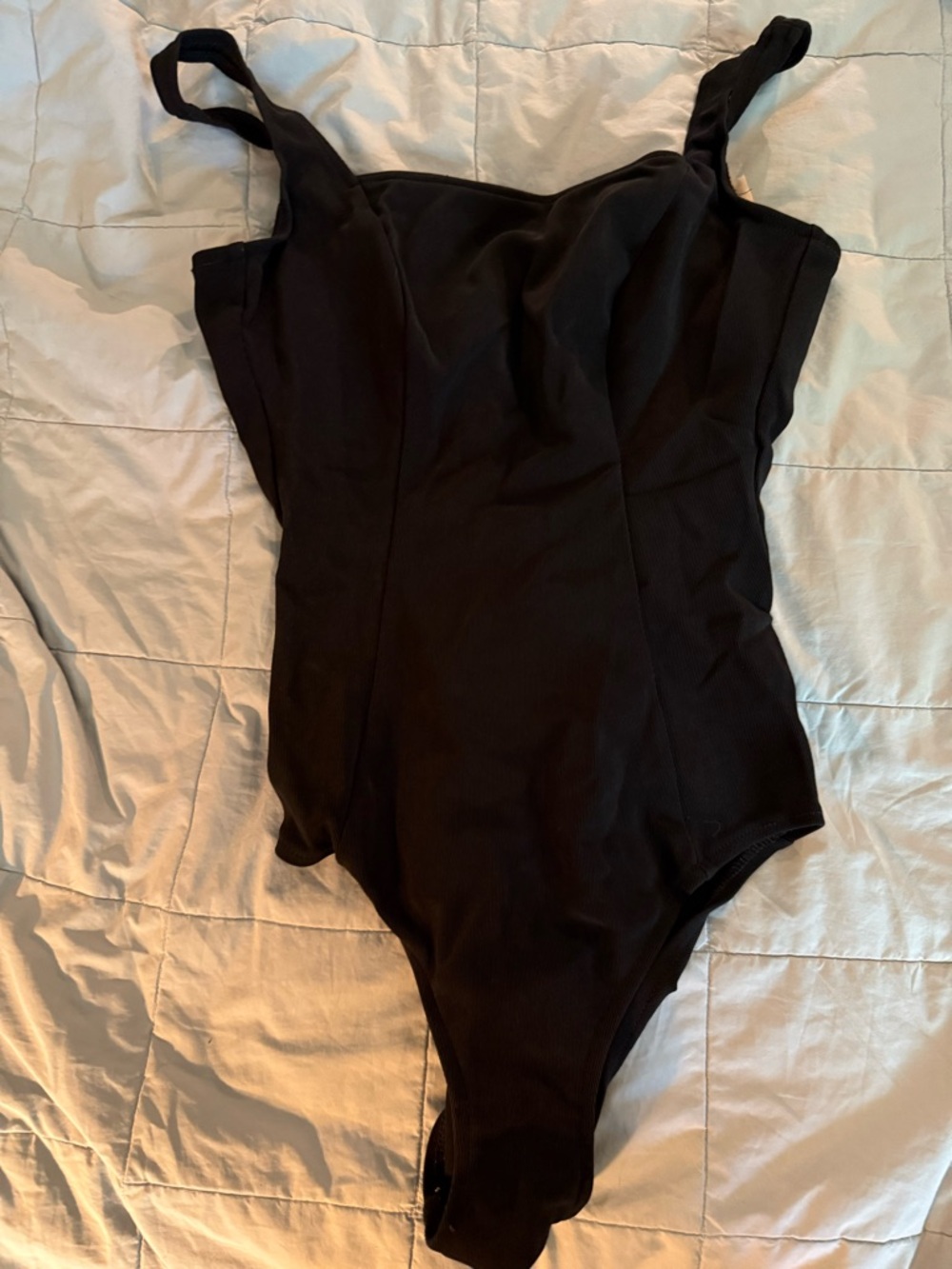 Classic Black women’s One-Piece Swimsuit, 14 Long